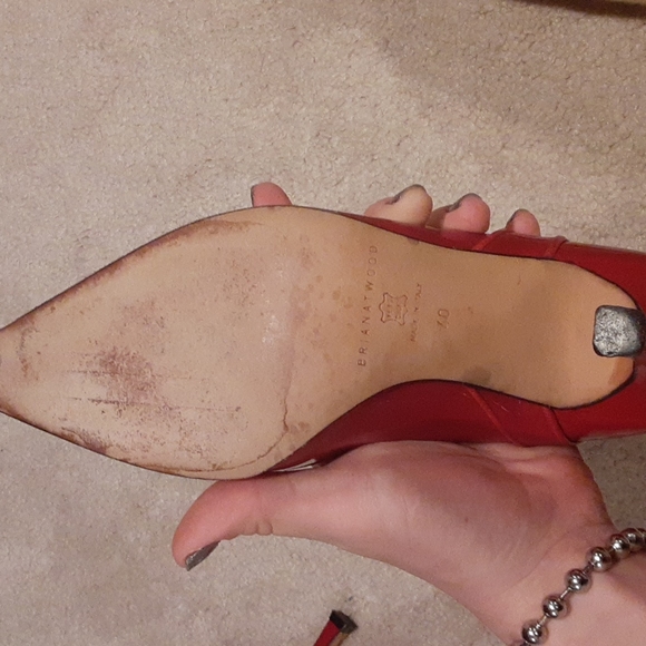 Red Brian Atwood heels size 40 - Picture 6 of 6